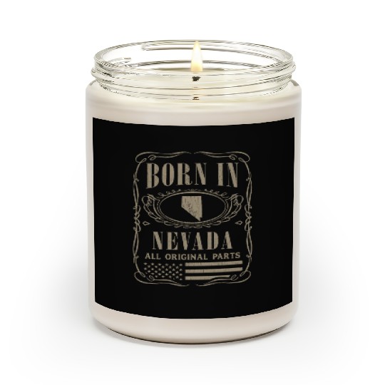 Vintage America US States Born Nevada Scented Candles