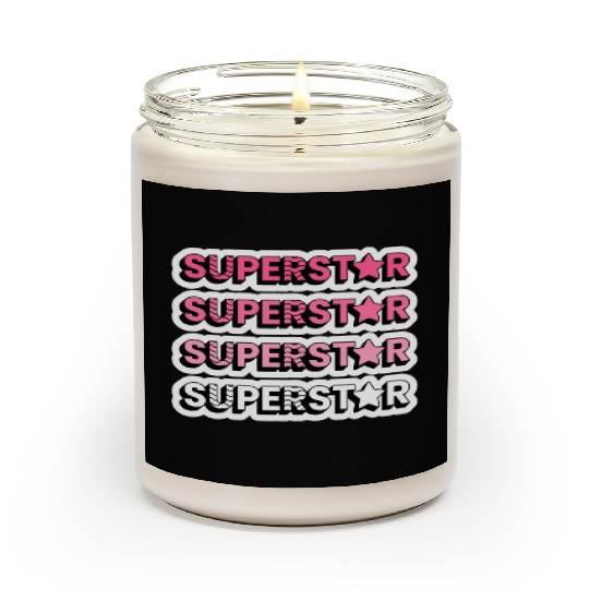 SUPERSTAR!!!!!! (Pink/White Scented Candles