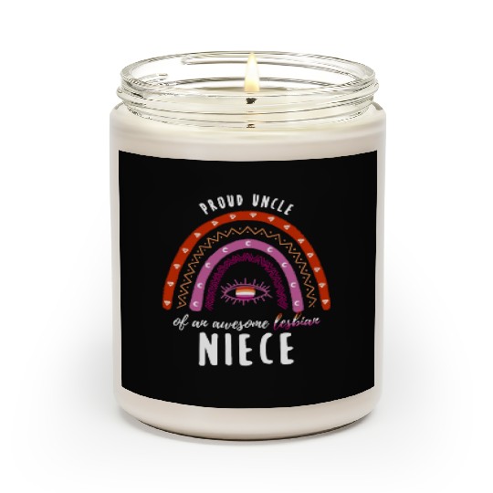 Rainbow Uncle Lesbian Niece Scented Candles