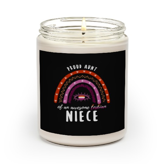 Rainbow Aunt Lesbian Niece Scented Candles