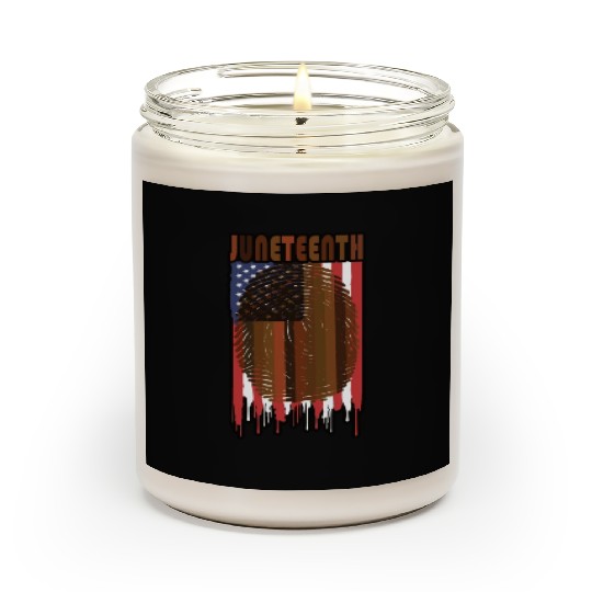 Juneteenth US Flag African American Graphic Scented Candles