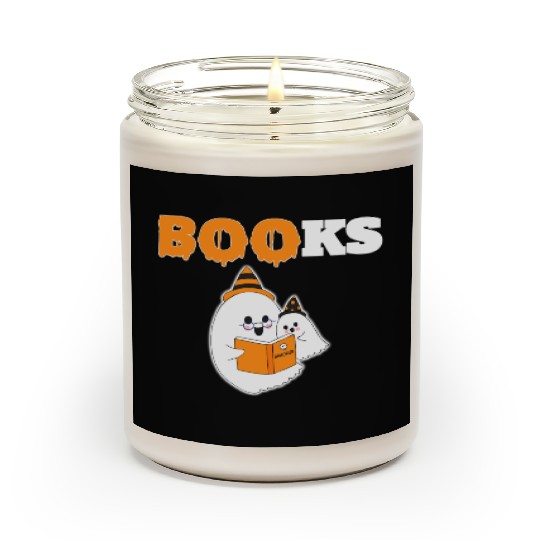BOO Halloween Librarian Library English Teacher Scented Candles