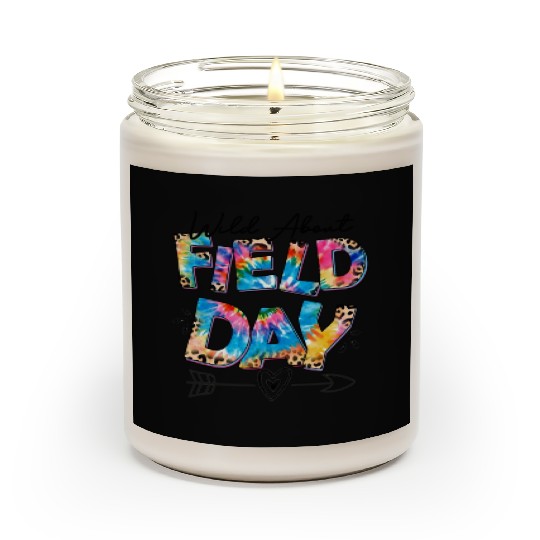 Tie dye leopard Wild About Field Day Teacher Kids Scented Candles