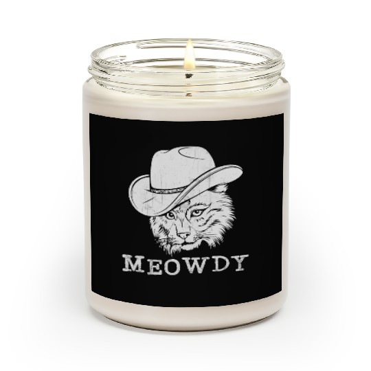Meowdy Western Country Music Cowboy Cowgirl Scented Candles