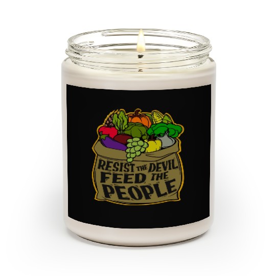 Resist the Devil Feed the People Scented Candles