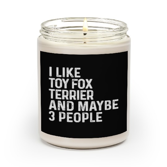 I Like Toy Fox Terrier And Maybe 3 People Dog Scented Candles