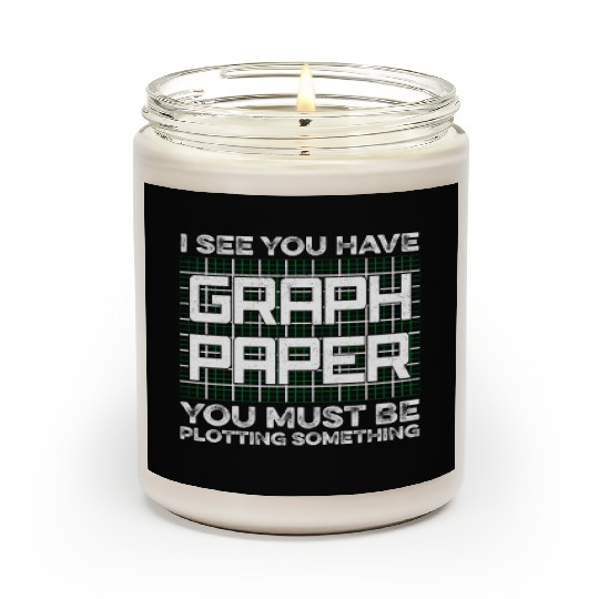 Funny Math Art Mathematics Student Math Lover Fun Scented Candles