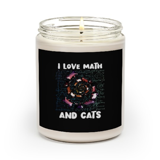 Math Kitty Cat I Love Math And Cats Mathematics Scented Candles