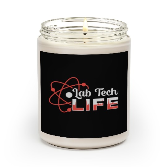 Lab Tech Life Laboratory Science Technician Gift Scented Candles