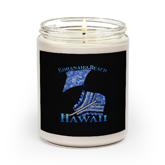 Kohanaiki Beach Vacation Tribal Stingrays Scented Candles