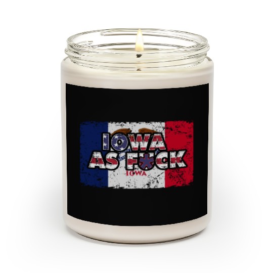 America US Flag State Flag Iowa Scented Candles
