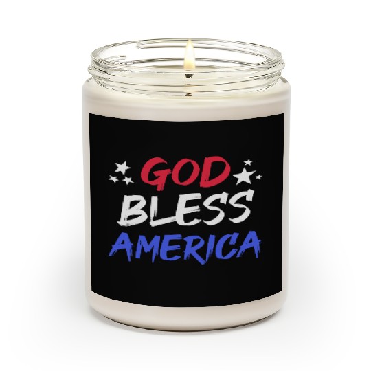Patriotic USA God Bless America Scented Candles