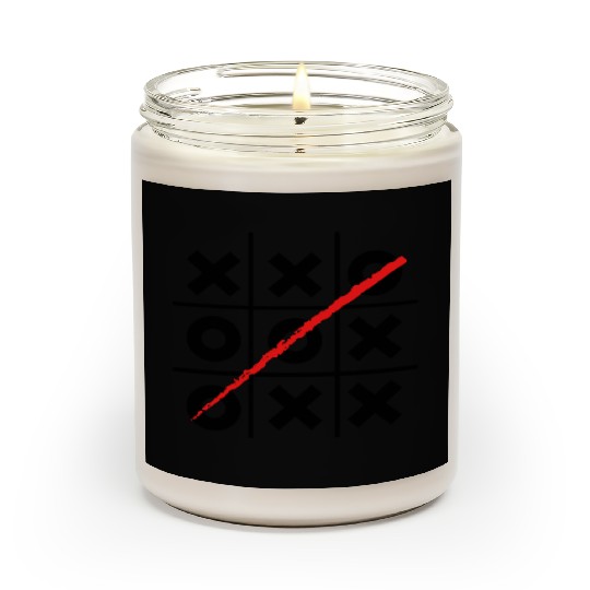 White Black Minimalist Three In A Row Scented Candles