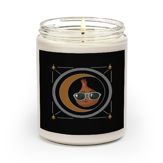 Onion Vegetable Scented Candles, Onion Wearing Sunglasses