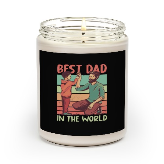 Funny Dad Daddy Best Dad Father Fun Lovers Scented Candles