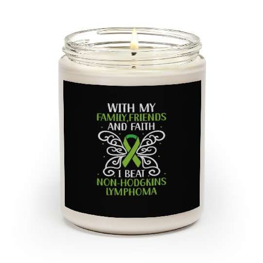 I Beat Non-Hodgkin Lymphoma Cancer Survivor Scented Candles