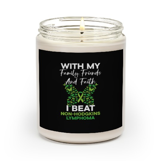 I Beat Non-Hodgkin Lymphoma Cancer Survivor Scented Candles