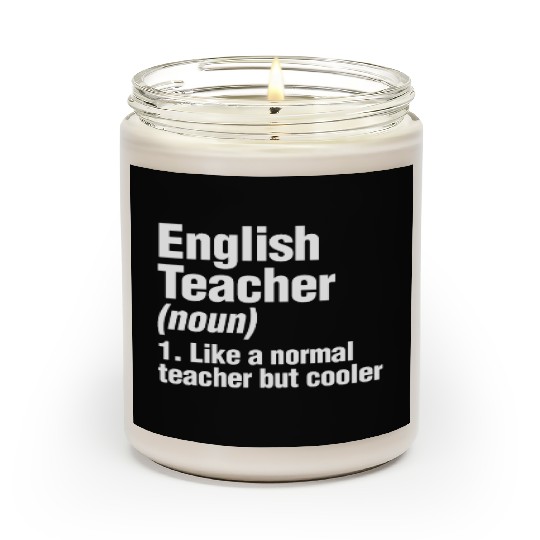 English Teacher Scented Candles Back To School Writer