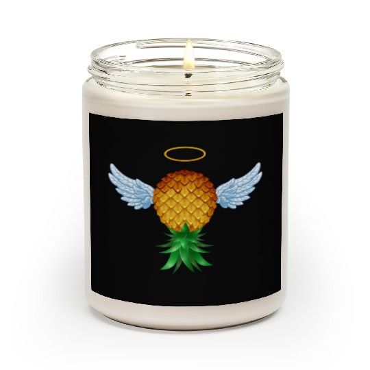 Cute Swinger Upside Down Pineapple Angel Wings Scented Candles
