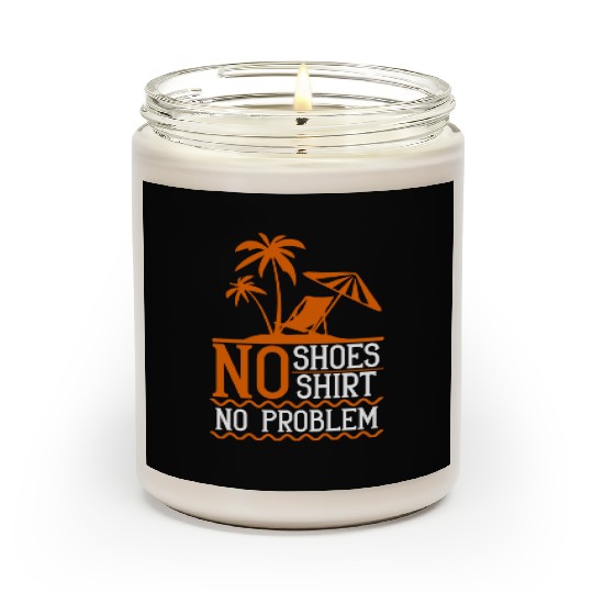 Funny Beach Quote Men Women Retired Holiday Scented Candles