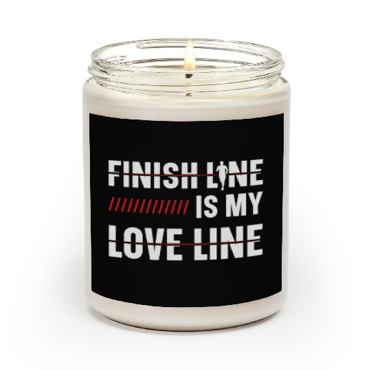 Finish Line Is My Love Line Runner Marathon Scented Candles