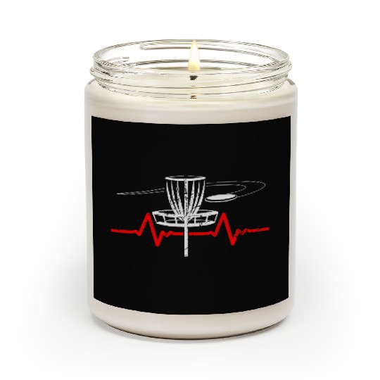 Disc Golf Heartbeat Ultimate Frisbee Sports Scented Candles