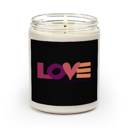 LOVE LOGO Multi Color Logo Scented Candles