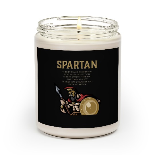 Spartan Soldier Motivation Warrior Training Scented Candles