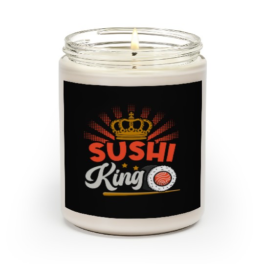 Sushi King Sushi Lover Japan Japanese Food Scented Candles