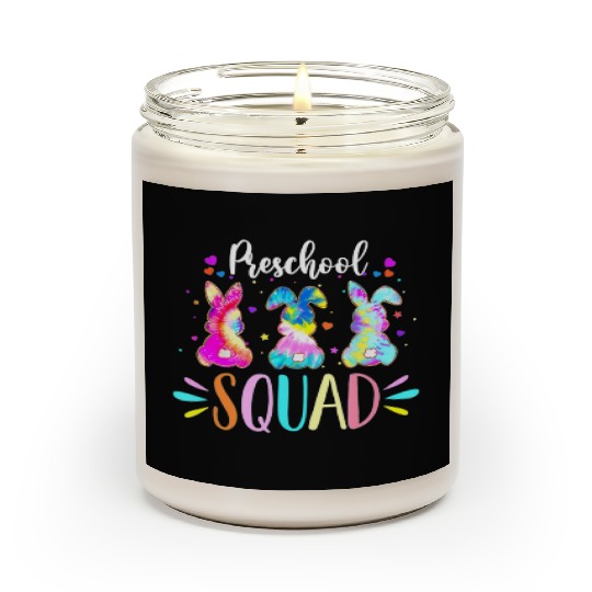Cute Bunnies Preschool Teacher Squad Easter Day Scented Candles