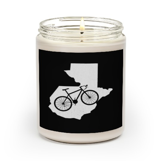 Cute Guatemala Bike Cycling Lover Gift Scented Candles