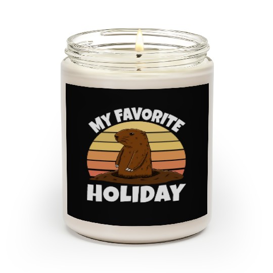 My Favourite Holiday Groundhog Scented Candles