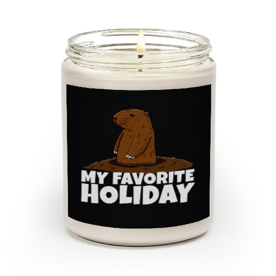 My Favourite Holiday Groundhog Scented Candles