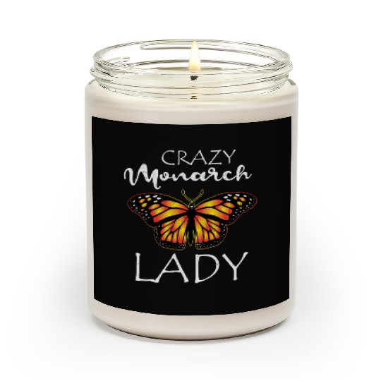 Crazy Monarch Butterfly Lady Butterflie Lover Cute Scented Candles