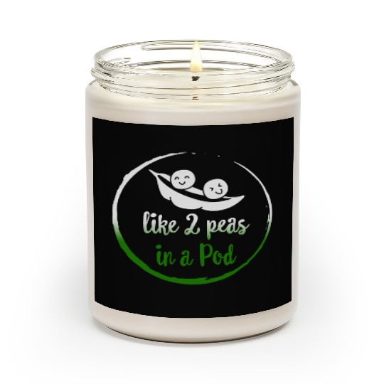 Peas Vegetable Scented Candles, Like 2 Peas In Pod,