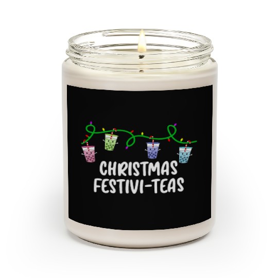 Boba Tea Relax Christmas Cute Kawaii Bubble Milk Scented Candles