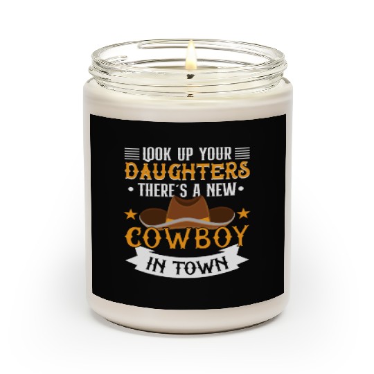 Cowboy Barn Bull Rider Rodeo Country Western Movie Scented Candles