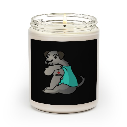 Irish Wolfhound I Love Grandma Scented Candles