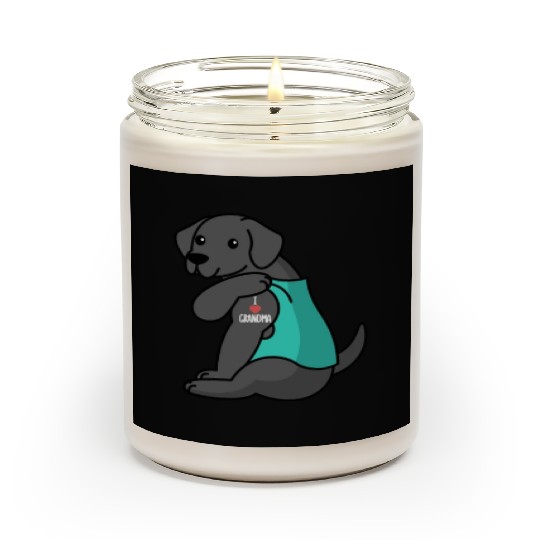 Great Dane I Love Grandma Scented Candles