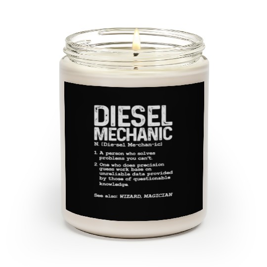 Diesel Mechanic Definition Scented Candles