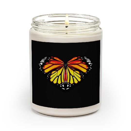 Monarch Butterfly Heart Mom Butterfly Lover Mom Scented Candles