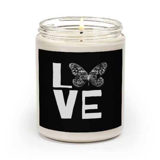 Love Butterflies Butterfly Silhouette Insect Lover Scented Candles
