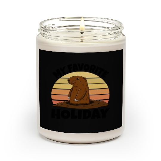 My Favourite Holiday Groundhog Scented Candles