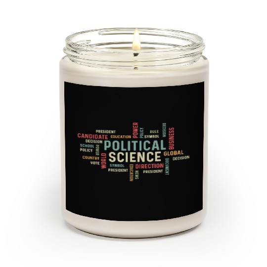 Political Science Careers Hardworking Student Gift Scented Candles