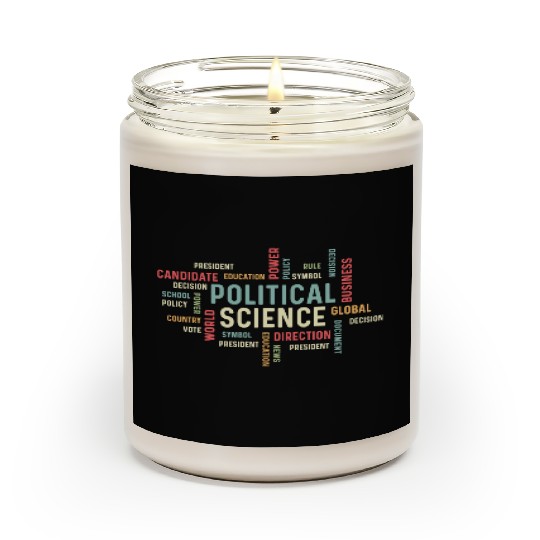 Political Science Careers Hardworking Student Gift Scented Candles