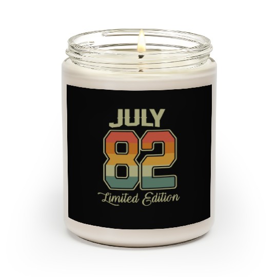 Vintage 40th Birthday July 1982 Sports Gift Scented Candles
