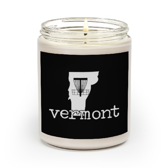 State of Vermont Disc Golf Golfer Golfing Basket Scented Candles
