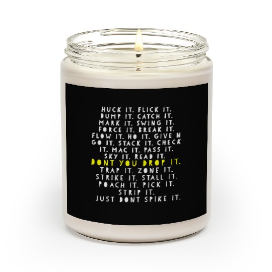 Ultimate frisbee game language Frowler Disc Golf Scented Candles