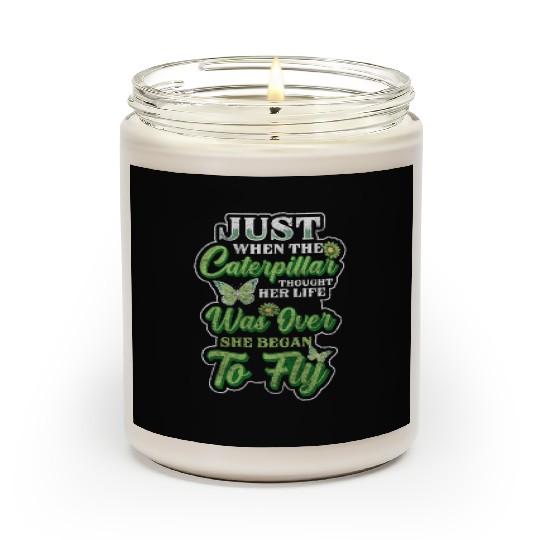 Butterfly Nature Spring Colored Scented Candles