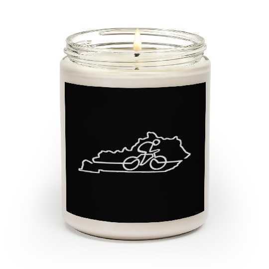 Kentucky Cycling Cyclist Gift Bike Road Racing Scented Candles